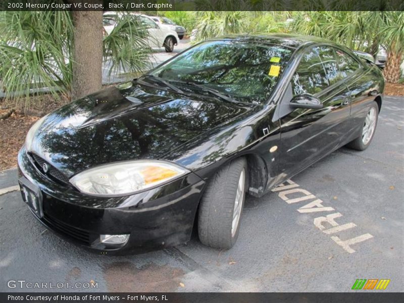 Black / Dark Graphite 2002 Mercury Cougar V6 Coupe