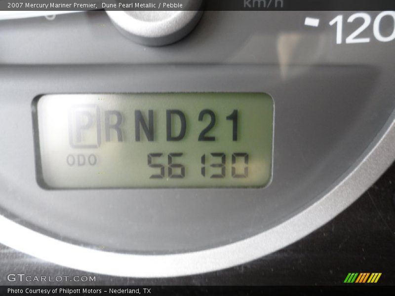 Dune Pearl Metallic / Pebble 2007 Mercury Mariner Premier