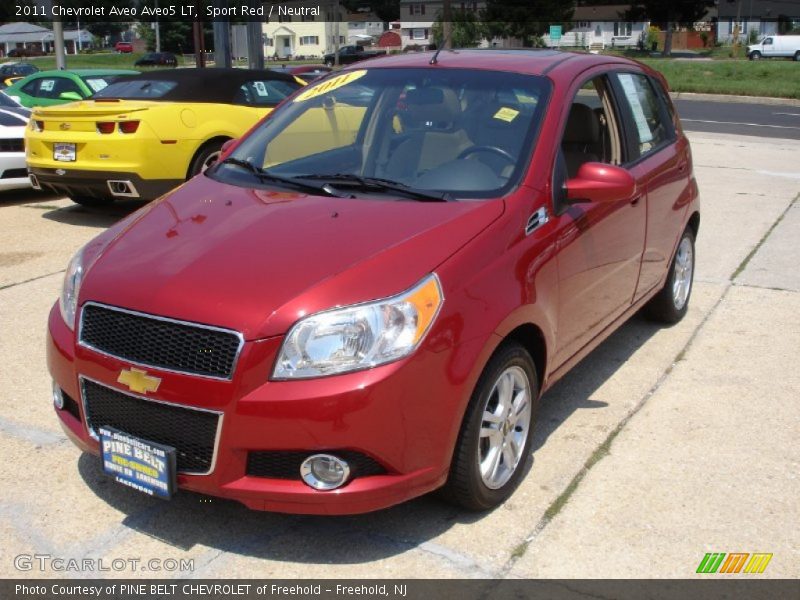 Sport Red / Neutral 2011 Chevrolet Aveo Aveo5 LT