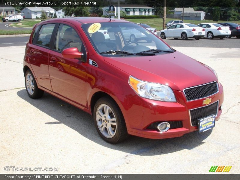 Sport Red / Neutral 2011 Chevrolet Aveo Aveo5 LT