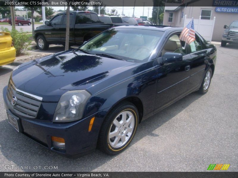 Blue Chip / Light Gray/Ebony 2005 Cadillac CTS Sedan