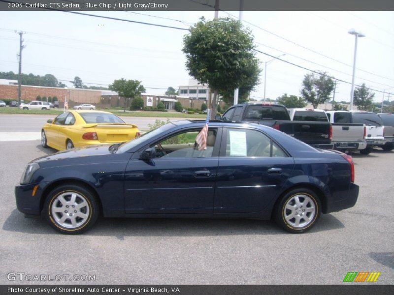 Blue Chip / Light Gray/Ebony 2005 Cadillac CTS Sedan