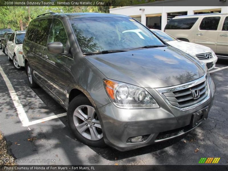 Nimbus Gray Metallic / Gray 2008 Honda Odyssey Touring