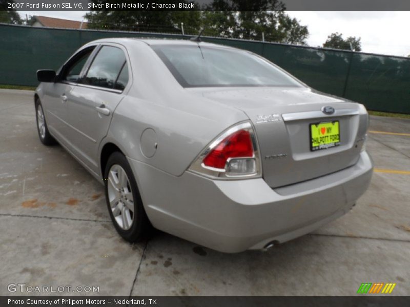 Silver Birch Metallic / Charcoal Black 2007 Ford Fusion SEL V6