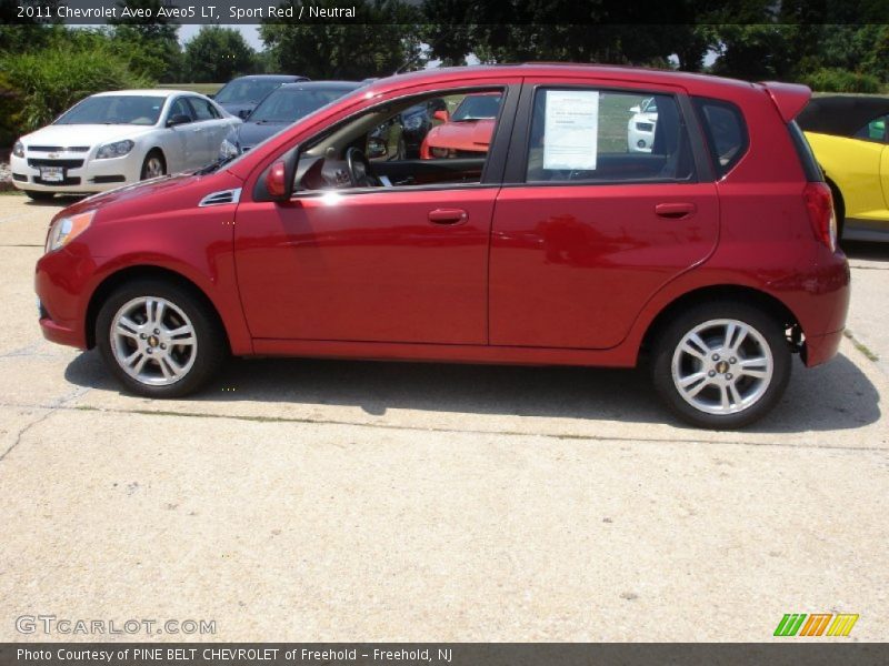 Sport Red / Neutral 2011 Chevrolet Aveo Aveo5 LT