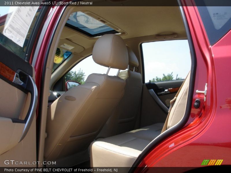 Sport Red / Neutral 2011 Chevrolet Aveo Aveo5 LT