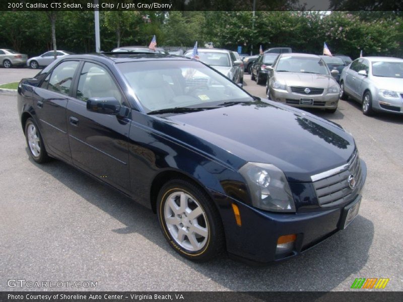 Blue Chip / Light Gray/Ebony 2005 Cadillac CTS Sedan
