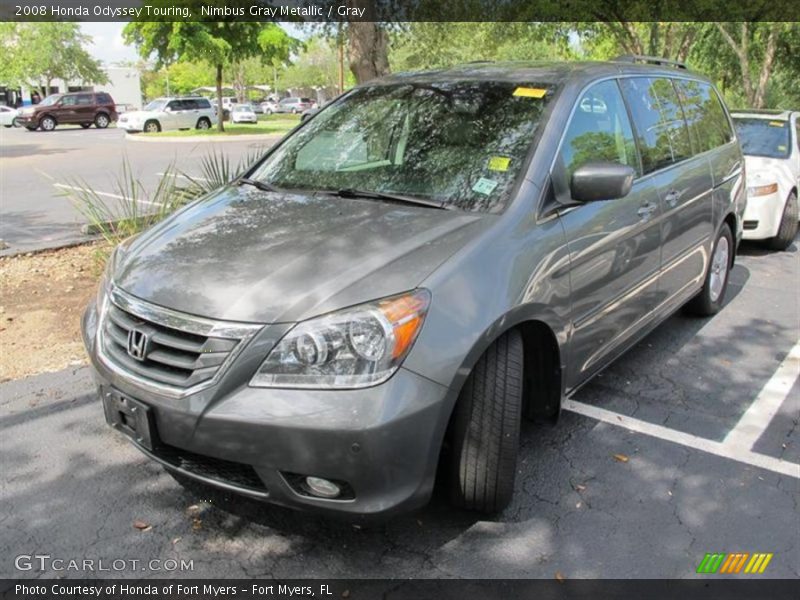 Nimbus Gray Metallic / Gray 2008 Honda Odyssey Touring