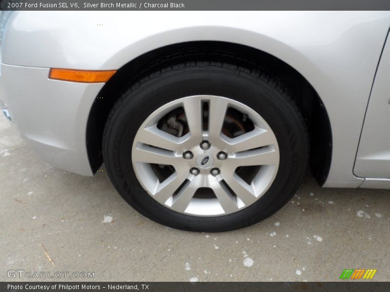 Silver Birch Metallic / Charcoal Black 2007 Ford Fusion SEL V6