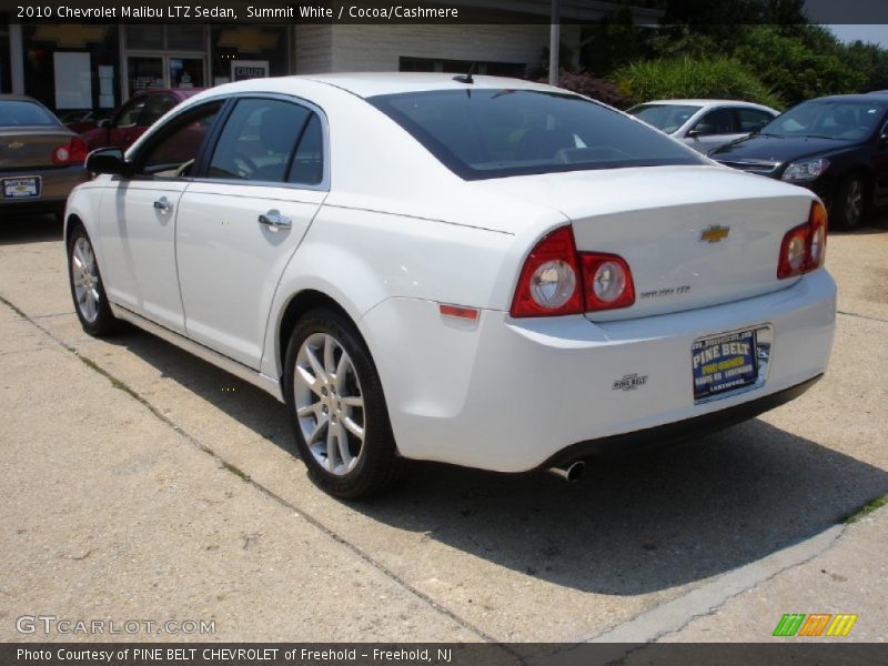 Summit White / Cocoa/Cashmere 2010 Chevrolet Malibu LTZ Sedan