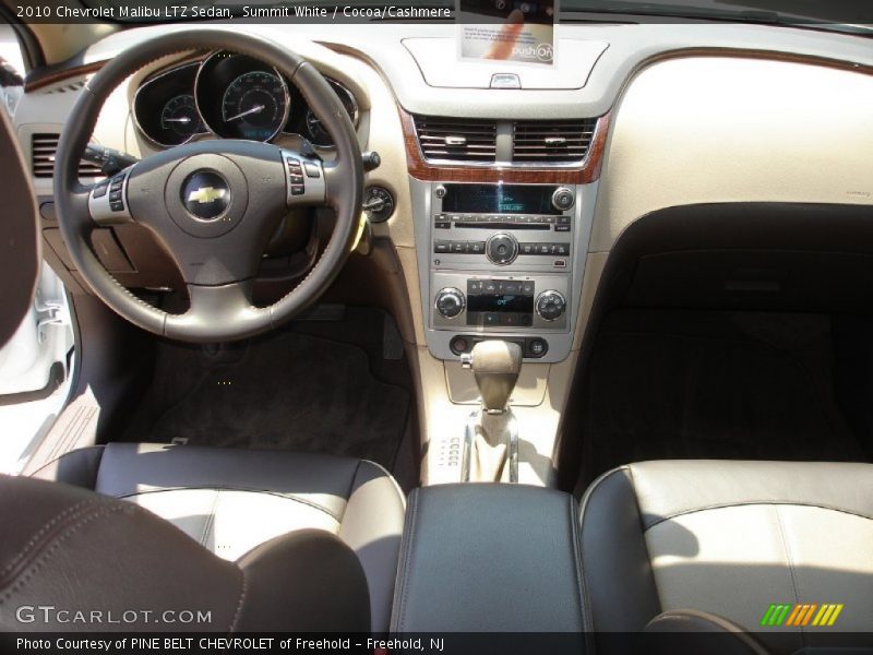 Summit White / Cocoa/Cashmere 2010 Chevrolet Malibu LTZ Sedan