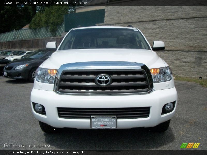 Super White / Sand Beige 2008 Toyota Sequoia SR5 4WD