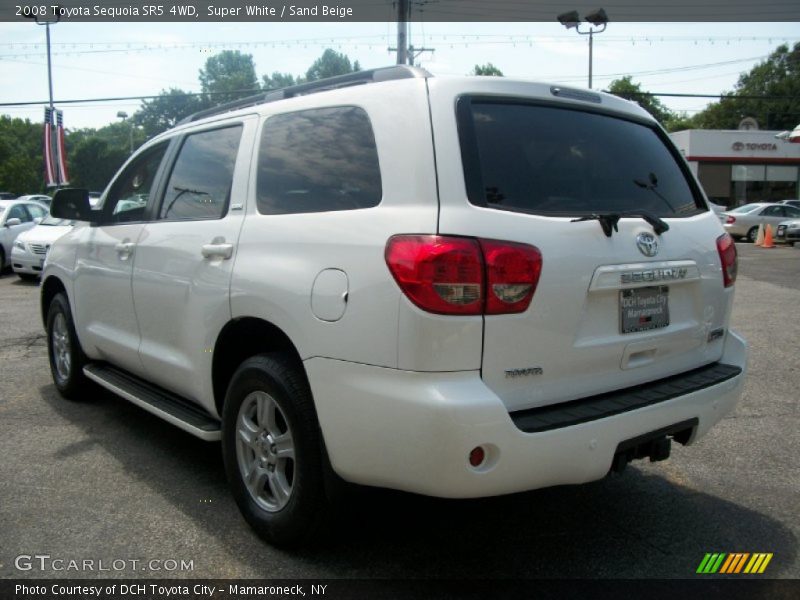Super White / Sand Beige 2008 Toyota Sequoia SR5 4WD