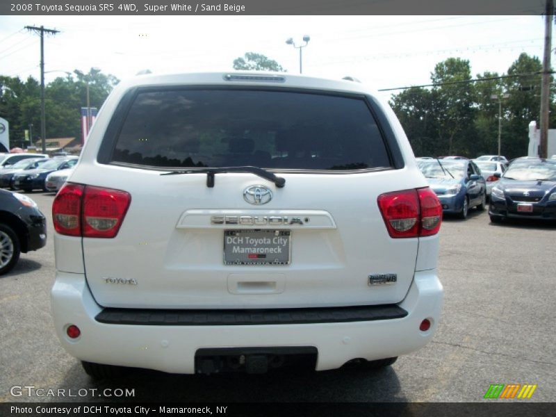 Super White / Sand Beige 2008 Toyota Sequoia SR5 4WD