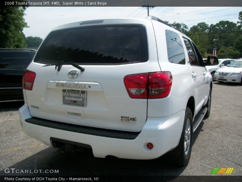 Super White / Sand Beige 2008 Toyota Sequoia SR5 4WD