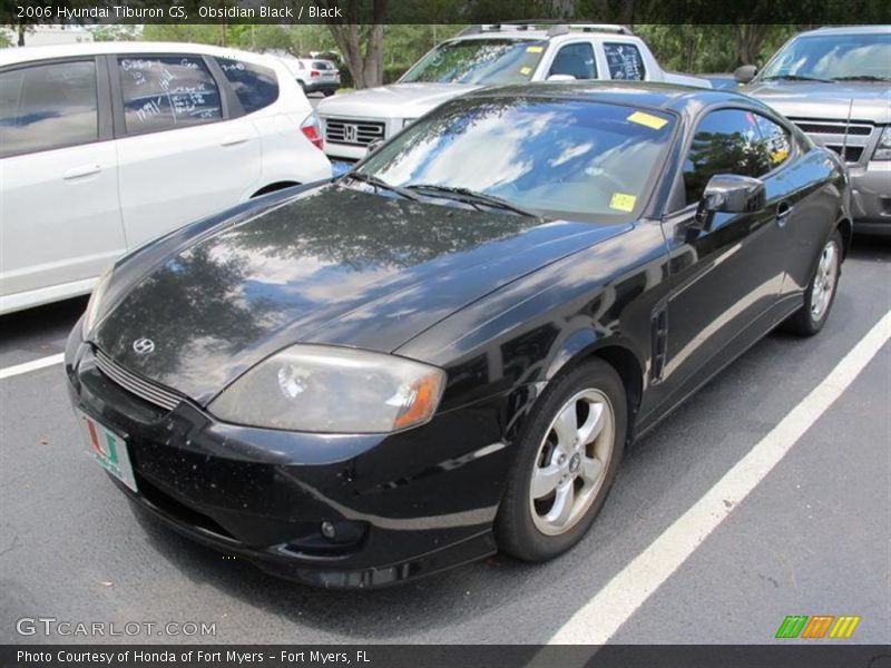 Obsidian Black / Black 2006 Hyundai Tiburon GS