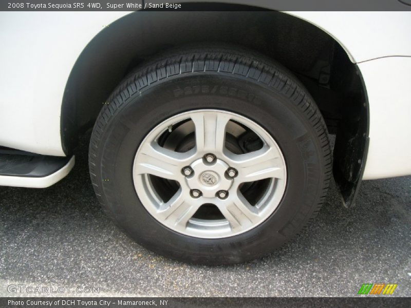 Super White / Sand Beige 2008 Toyota Sequoia SR5 4WD