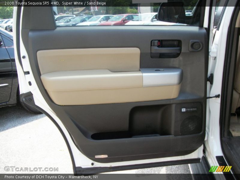 Super White / Sand Beige 2008 Toyota Sequoia SR5 4WD