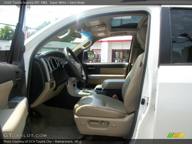 Super White / Sand Beige 2008 Toyota Sequoia SR5 4WD