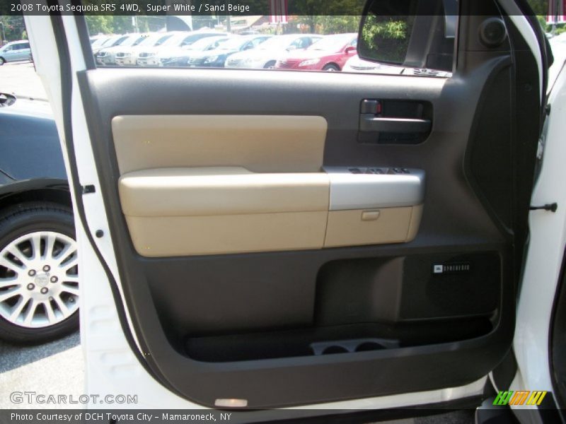 Super White / Sand Beige 2008 Toyota Sequoia SR5 4WD