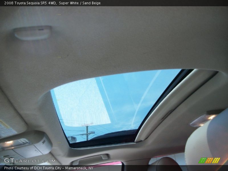Super White / Sand Beige 2008 Toyota Sequoia SR5 4WD