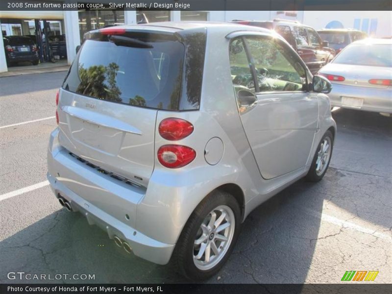 Silver Metallic / Design Beige 2008 Smart fortwo passion coupe