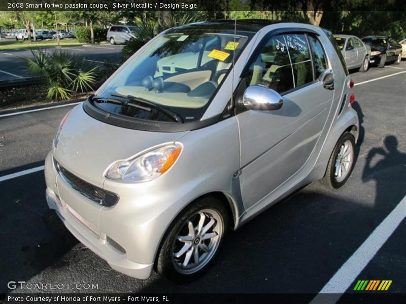 Silver Metallic / Design Beige 2008 Smart fortwo passion coupe