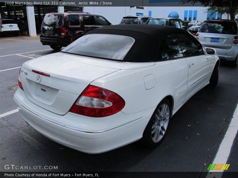 Arctic White / Stone 2008 Mercedes-Benz CLK 350 Cabriolet