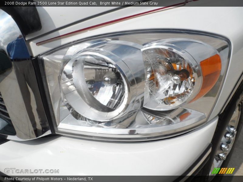 Bright White / Medium Slate Gray 2008 Dodge Ram 2500 Lone Star Edition Quad Cab