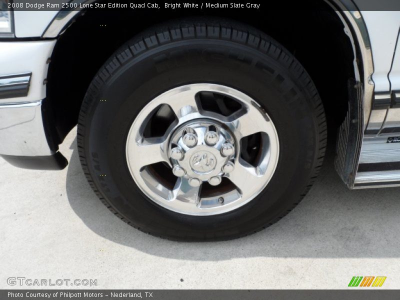 Bright White / Medium Slate Gray 2008 Dodge Ram 2500 Lone Star Edition Quad Cab