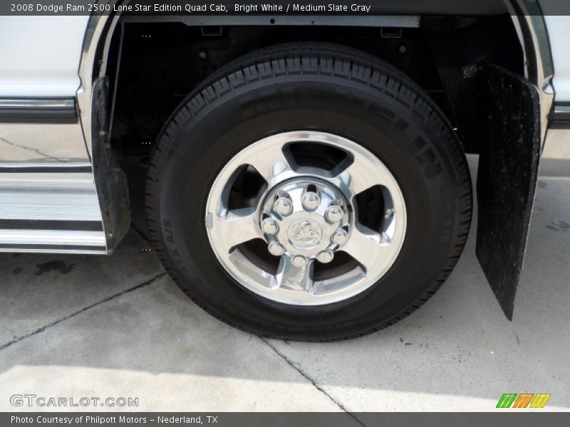 Bright White / Medium Slate Gray 2008 Dodge Ram 2500 Lone Star Edition Quad Cab