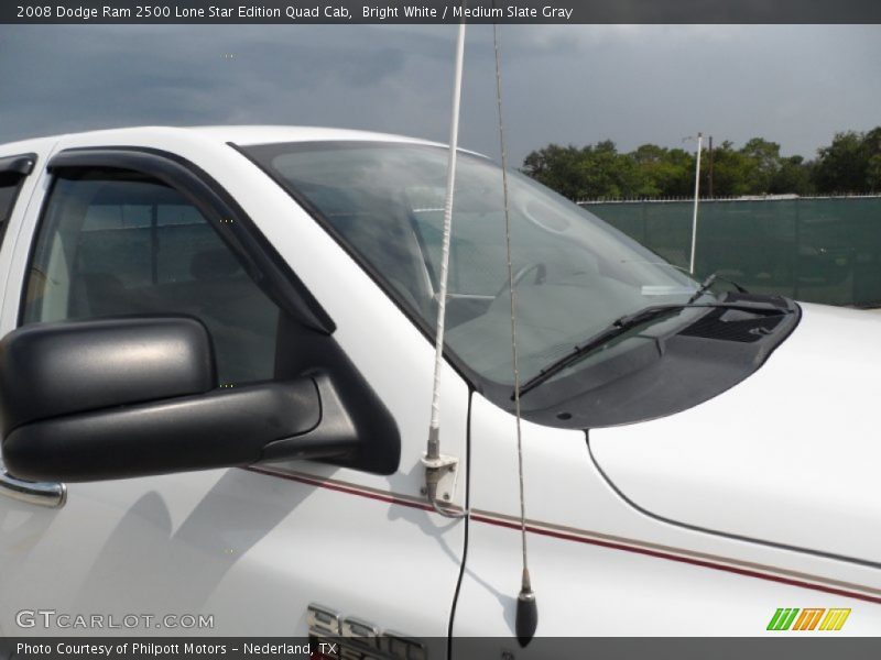 Bright White / Medium Slate Gray 2008 Dodge Ram 2500 Lone Star Edition Quad Cab