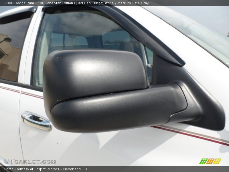 Bright White / Medium Slate Gray 2008 Dodge Ram 2500 Lone Star Edition Quad Cab