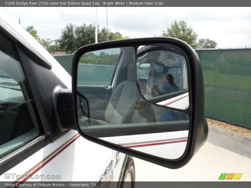 Bright White / Medium Slate Gray 2008 Dodge Ram 2500 Lone Star Edition Quad Cab