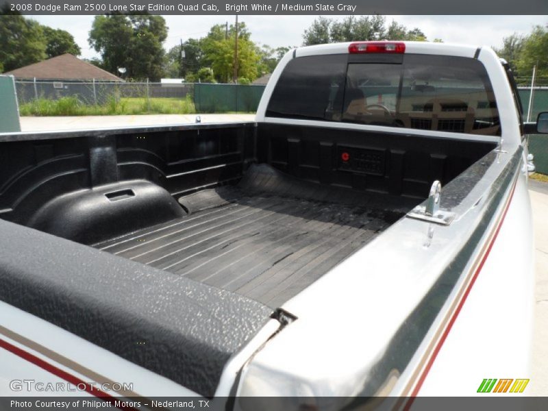 Bright White / Medium Slate Gray 2008 Dodge Ram 2500 Lone Star Edition Quad Cab