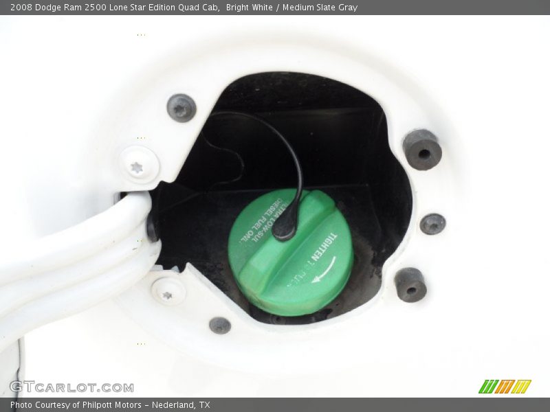 Bright White / Medium Slate Gray 2008 Dodge Ram 2500 Lone Star Edition Quad Cab