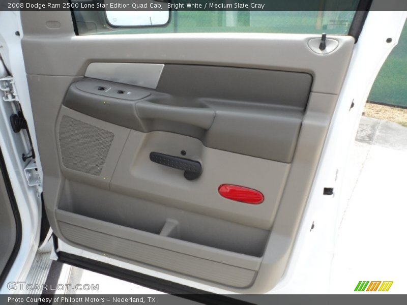 Bright White / Medium Slate Gray 2008 Dodge Ram 2500 Lone Star Edition Quad Cab