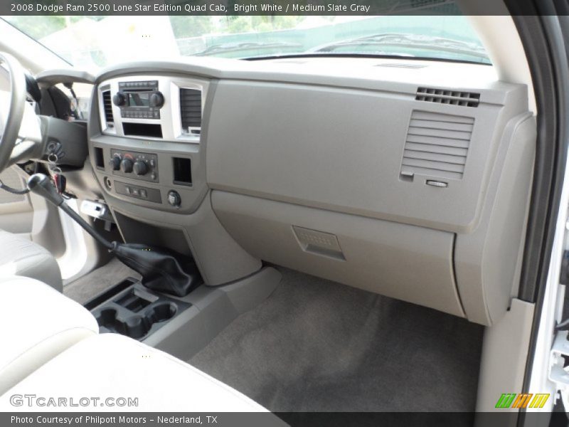 Bright White / Medium Slate Gray 2008 Dodge Ram 2500 Lone Star Edition Quad Cab