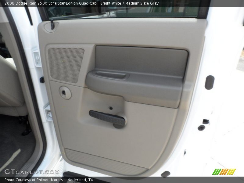 Bright White / Medium Slate Gray 2008 Dodge Ram 2500 Lone Star Edition Quad Cab