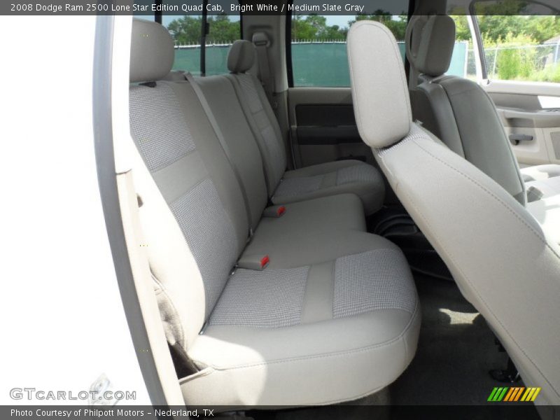 Bright White / Medium Slate Gray 2008 Dodge Ram 2500 Lone Star Edition Quad Cab
