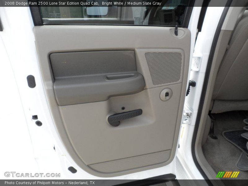 Bright White / Medium Slate Gray 2008 Dodge Ram 2500 Lone Star Edition Quad Cab