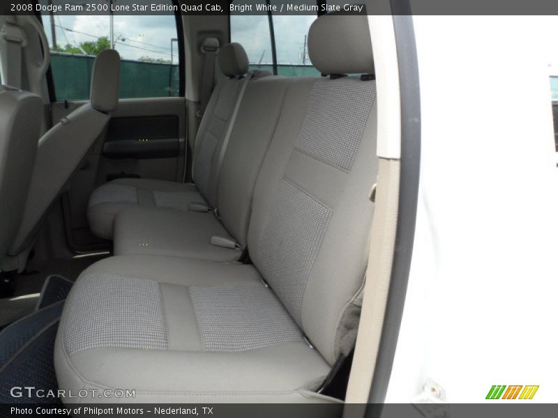 Bright White / Medium Slate Gray 2008 Dodge Ram 2500 Lone Star Edition Quad Cab