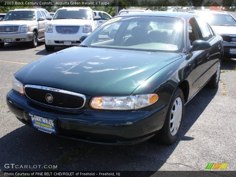 Augusta Green Metallic / Taupe 2003 Buick Century Custom