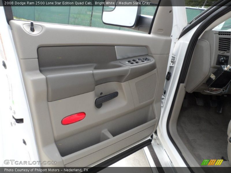 Bright White / Medium Slate Gray 2008 Dodge Ram 2500 Lone Star Edition Quad Cab