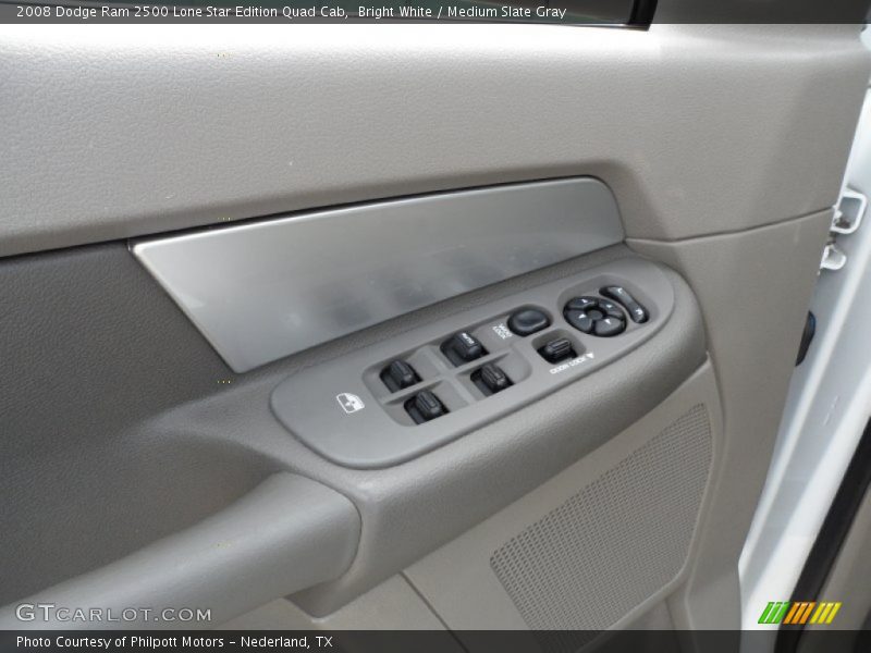 Bright White / Medium Slate Gray 2008 Dodge Ram 2500 Lone Star Edition Quad Cab