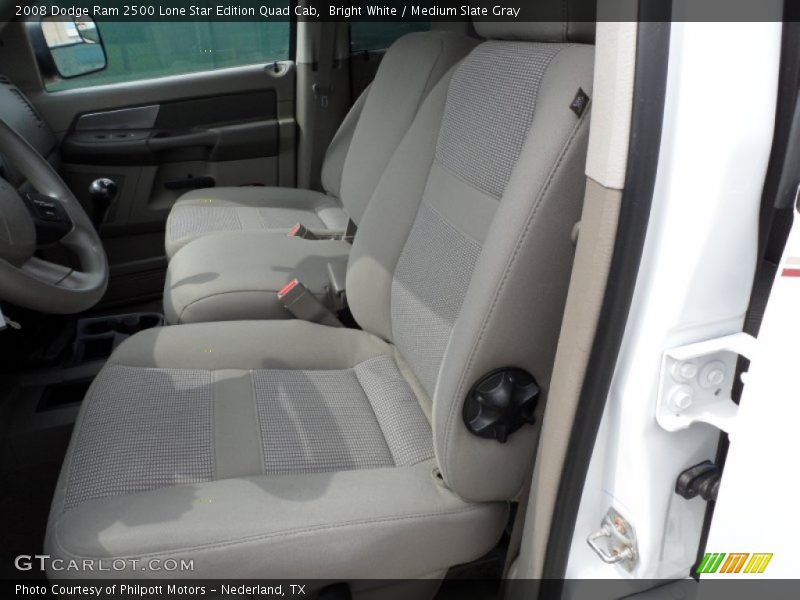 Bright White / Medium Slate Gray 2008 Dodge Ram 2500 Lone Star Edition Quad Cab