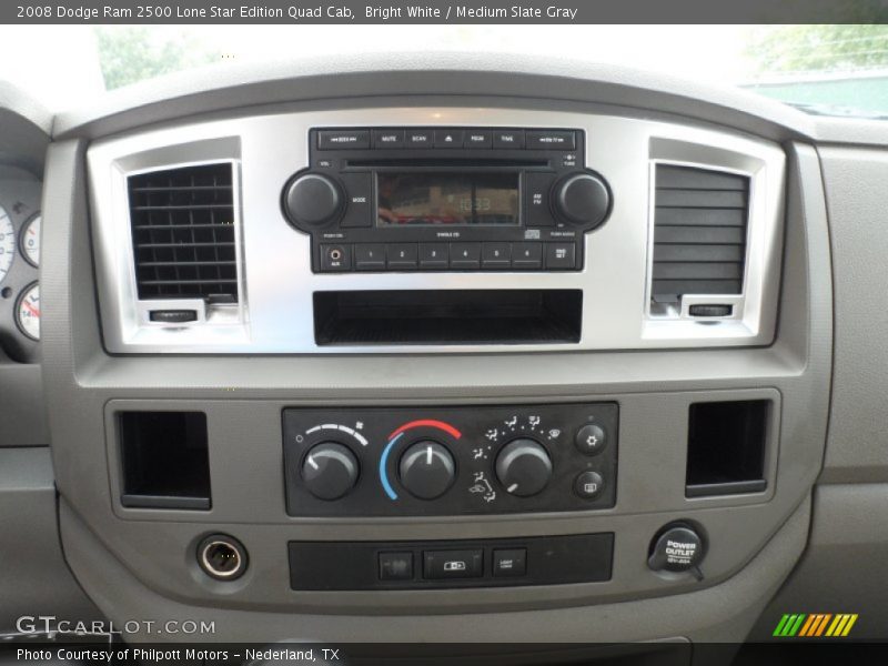 Bright White / Medium Slate Gray 2008 Dodge Ram 2500 Lone Star Edition Quad Cab
