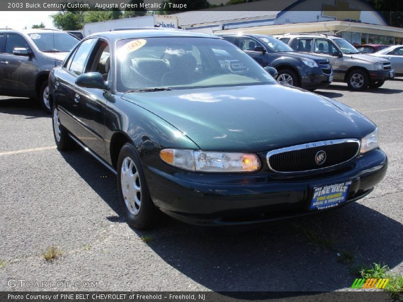 Augusta Green Metallic / Taupe 2003 Buick Century Custom