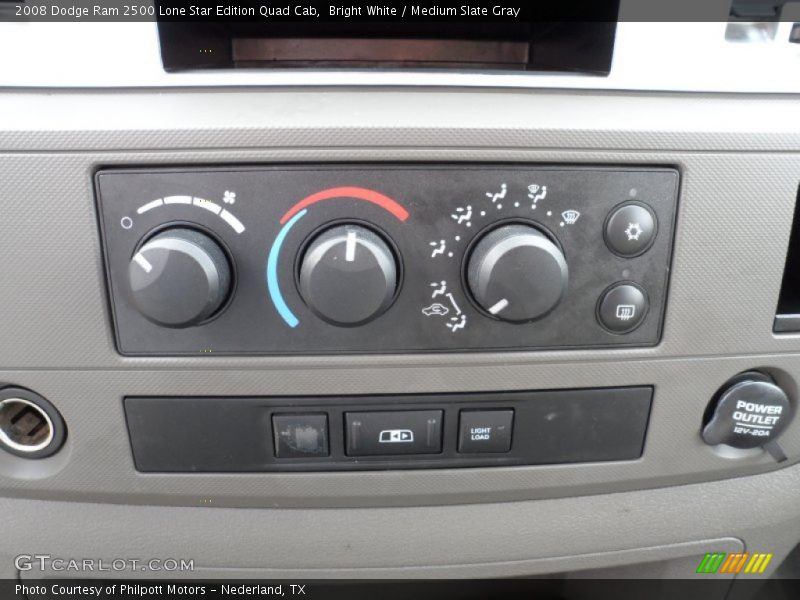 Bright White / Medium Slate Gray 2008 Dodge Ram 2500 Lone Star Edition Quad Cab