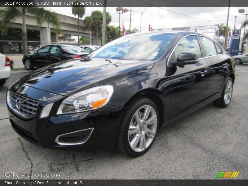 Black / Soft Beige/Off Black 2011 Volvo S60 T6 AWD